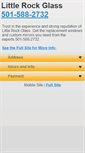 Mobile Screenshot of littlerockglass.net